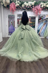 Kristin | Shine Bright in Stunning Sage Green Quince Dresses - Sage - PromDressClub